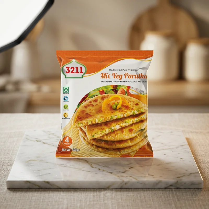 MAZEDAR CRISPY SPICY VEGETABLE PARATHA