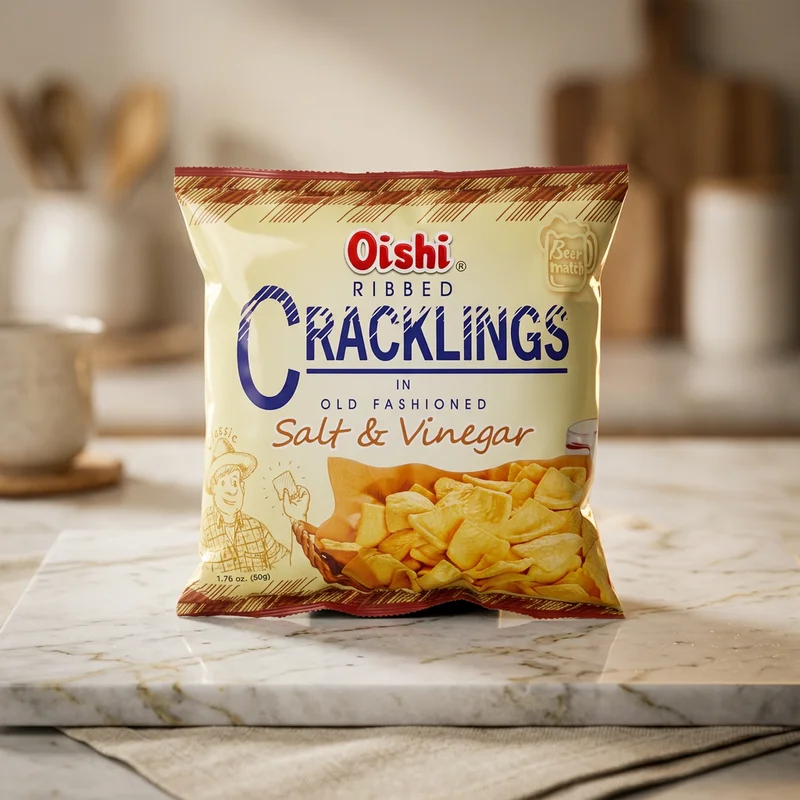 OISHI RIBBED CRACKLING SALT &VINEGAR