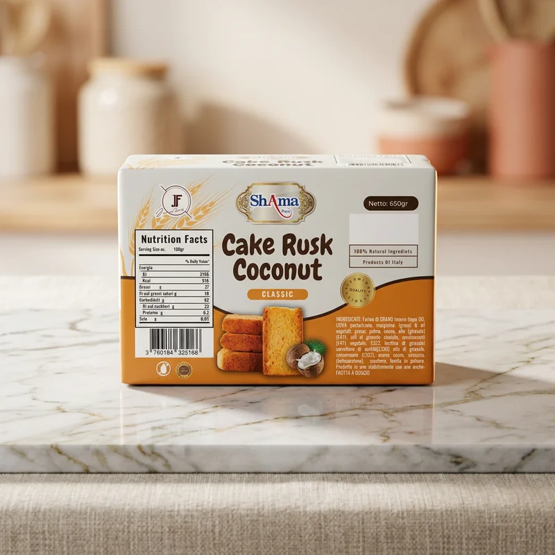 SHAMA CAKE RUSK (COCONUT)(F.PACK)