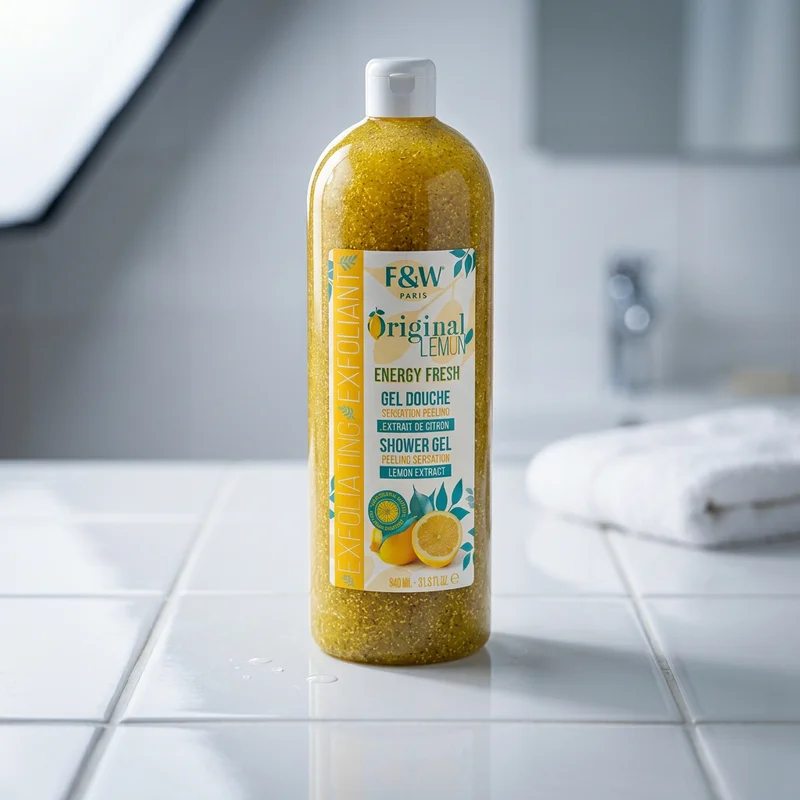 F&W LEMON SHOWER GEL SCRUB (YELLOW)