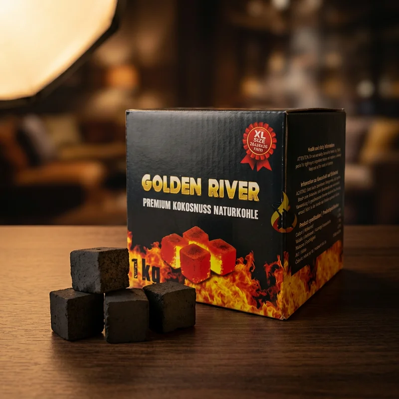 GOLDEN RIVER SHISHA CHARCOAL TABLETS 24PZ